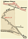 Plan d'acc&egrave;s au Champagne Tarlant &agrave; Oeuilly