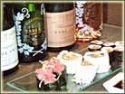Harmonie von Speisen und Champagner