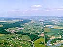 Luftaufnahme des Marne-Tals 
